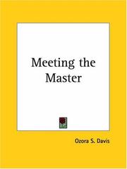 Cover of: Meeting the Master by Ozora Stearns Davis