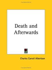 Cover of: Death and Afterwards