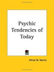 Cover of: Psychic Tendencies of Today