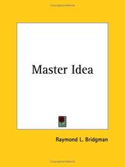 Cover of: Master Idea