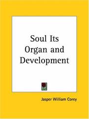 Cover of: Soul Its Organ and Development