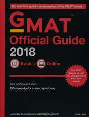 GMAT official guide 2018 by Graduate Management Admission Council