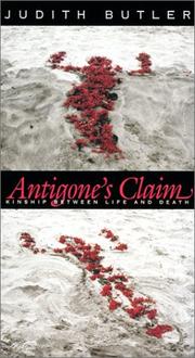 Cover of: Antigone's Claim by Judith Butler