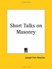 Cover of: Short Talks on Masonry by Joseph Fort Newton