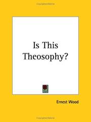 Cover of: Is This Theosophy?
