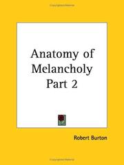 Cover of: Anatomy of Melancholy, Part 2 by Robert Burton