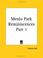 Cover of: Menlo Park Reminiscences, Part 1