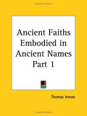 Cover of: Ancient Faiths Embodied in Ancient Names, Part 1
