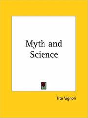 Cover of: Myth and Science by Tito Vignoli, Tito Vignoli