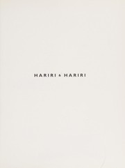 Cover of: Hariri & Hariri by Kenneth Frampton
