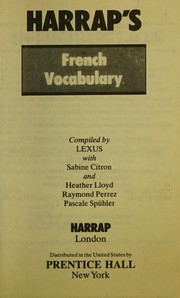 Cover of: Harrap's French Vocabulary (Mini Study Aids) by Lexus