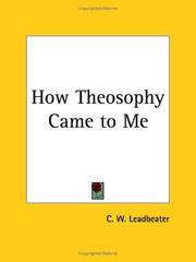Cover of: How Theosophy Came to Me