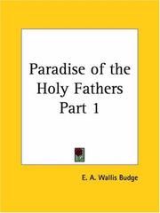 Cover of: Paradise of the Holy Fathers, Part 1