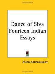 Cover of: Dance of Siva Fourteen Indian Essays | Ananda Kentish Coomaraswamy