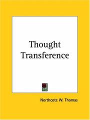 Thought transference by Northcote Whitridge Thomas