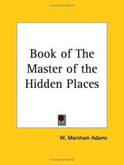 Cover of: Book of The Master of the Hidden Places
