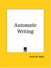 Cover of: Automatic Writing by Anita M. Muhl