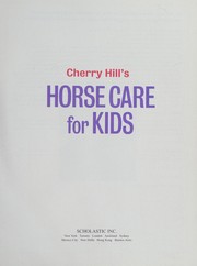 Cover of: Horse Care for Kids