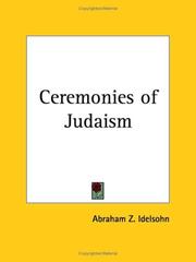 Cover of: Ceremonies of Judaism
