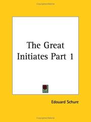 Cover of: The Great Initiates, Part 1