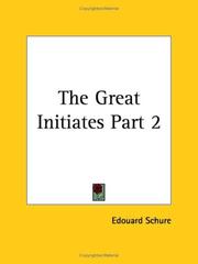 Cover of: The Great Initiates, Part 2