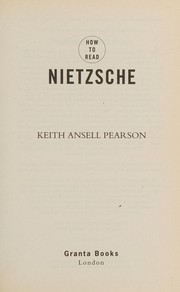 Cover of: How to read Nietzsche by Keith Ansell-Pearson