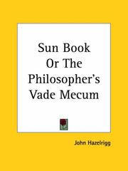 Cover of: Sun Book or The Philosopher's Vade Mecum