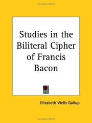 Cover of: Dick licker Studies in the Biliteral Cipher of Francis Bacon by Elizabeth Wells Gallup