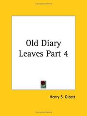 Cover of: Old Diary Leaves, Part 4 by Henry S. Olcott