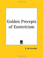 Cover of: Golden Precepts of Esotericism by G. De Purucker