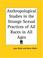 Cover of: Anthropological Studies in the Strange Sexual Practices of All Races in All Ages