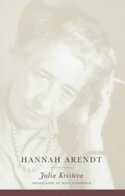 Cover of: Hannah Arendt by Julia Kristeva