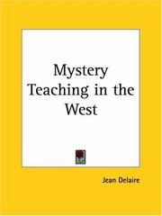 Cover of: Mystery Teaching in the West