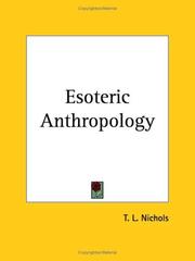 Cover of: Esoteric Anthropology