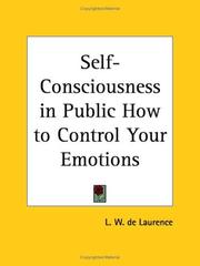 Cover of: Self-Consciousness in Public How to Control Your Emotions