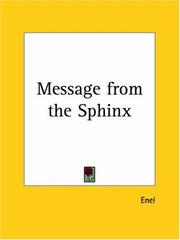 Cover of: Message from the Sphinx by Enel