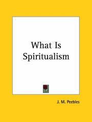 Cover of: What Is Spiritualism