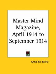 Cover of: Master Mind Magazine, April 1914 to September 1914