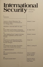 Cover of: International Security ( Winter 2007/08, Vol. 32, No. 3 ) by Harvard University Belfer Center for Science and International Affairs