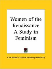 Cover of: Women of the Renaissance by R. De Maulde LA Claviere