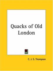 Cover of: Quacks of Old London