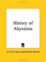 Cover of: History of Abyssinia by A. H. M. Jones, A. H. M. Jones