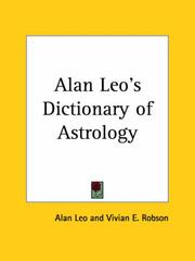 Cover of: Alan Leo