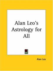 Cover of: Alan Leo's Astrology for All by Alan Leo
