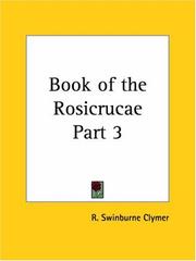 Cover of: Book of the Rosicrucae, Part 3
