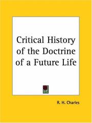 Cover of: Critical History of the Doctrine of a Future Life