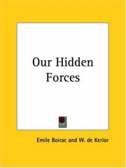 Cover of: Our Hidden Forces by Émile Boirac