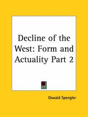 Cover of: Decline of the West by Oswald Spengler