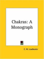 Cover of: Chakras by Charles Webster Leadbeater