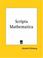 Cover of: Scripta Mathematica